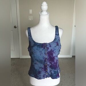 NWOT Free People Beach Tie Dye Tank Size Medium